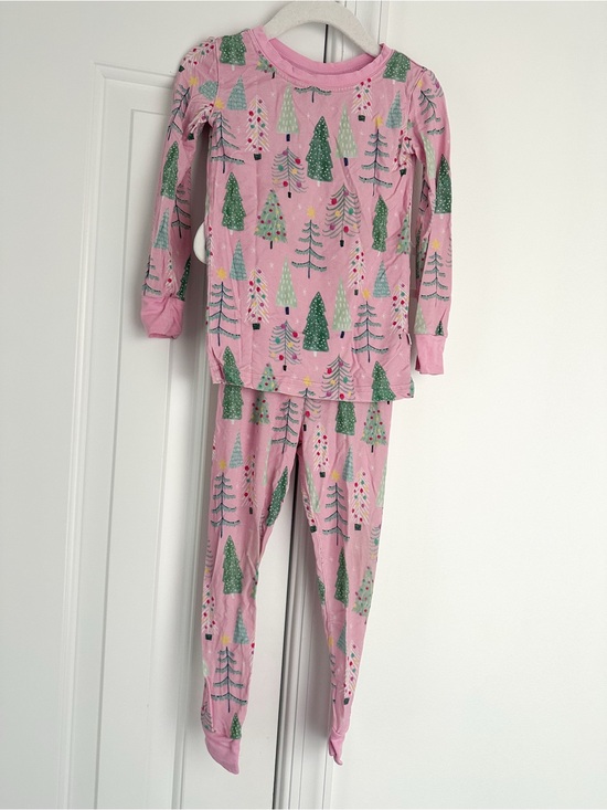 Little Sleepies Other - Little Sleepies pink Christmas trees pajamas size 2T